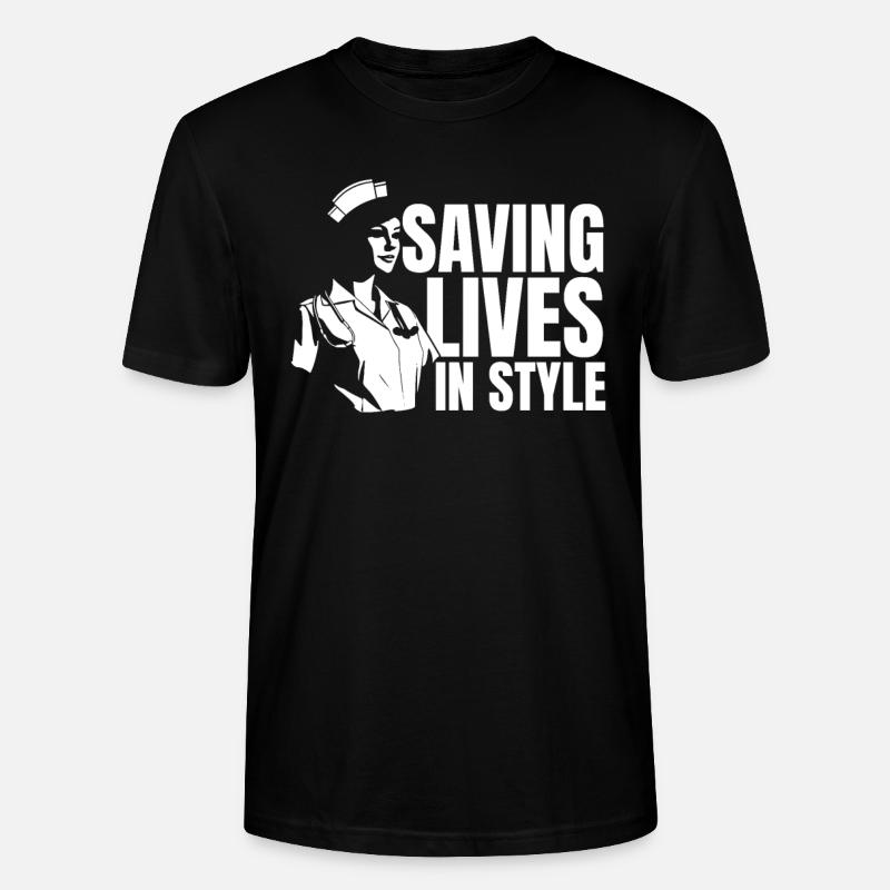 Mode d’infirmière - T-shirt bio CRAFTER Stanley Stella Unisexe - noir