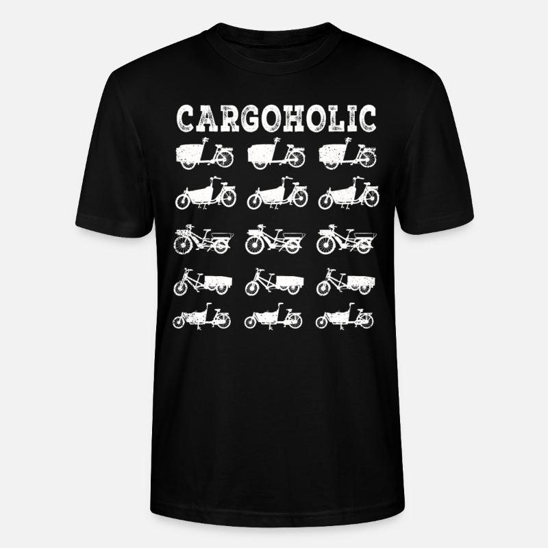 Cargoholic Vélo Cargo Cargobike - T-shirt bio CRAFTER Stanley Stella Unisexe - noir