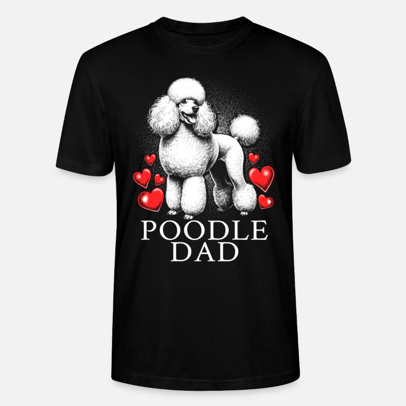 Papa caniche - T-shirt bio CRAFTER Stanley Stella Unisexe - noir