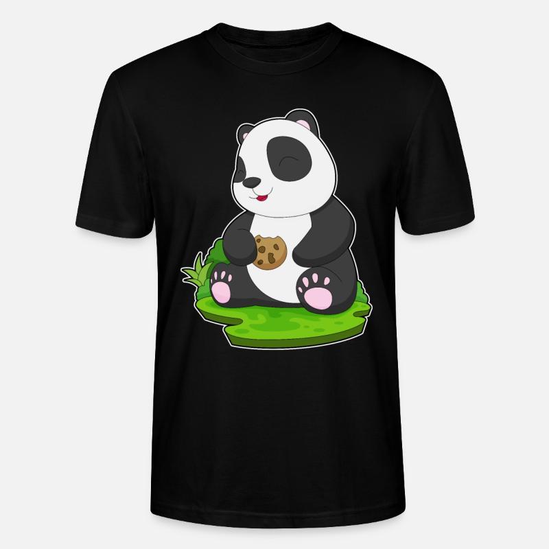 Panda Cookie - Stanley/Stella Unisex Bio-T-Shirt CRAFTER - Schwarz