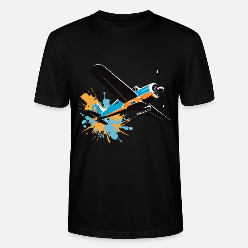 Modellflugzeug Pilot Flugzeug Hobby Design - Stanley/Stella Unisex Bio-T-Shirt CRAFTER - Schwarz