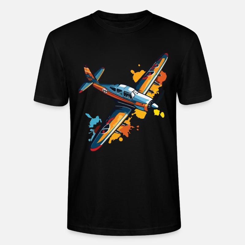 Modellflugzeug Pilot Flugzeug Hobby Design - Stanley/Stella Unisex Bio-T-Shirt CRAFTER - Schwarz