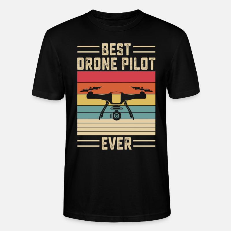 Pilote de drone - T-shirt bio CRAFTER Stanley Stella Unisexe - noir