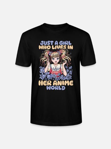 Anime Manga Anime Fille - T-shirt bio CRAFTER Stanley Stella Unisexe - noir