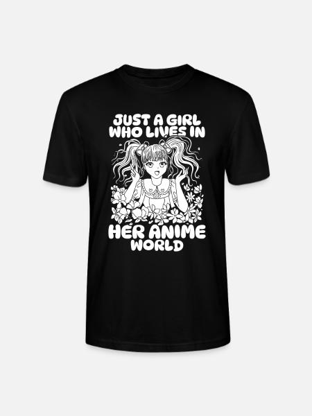 Anime Manga Anime Fille - T-shirt bio CRAFTER Stanley Stella Unisexe - noir