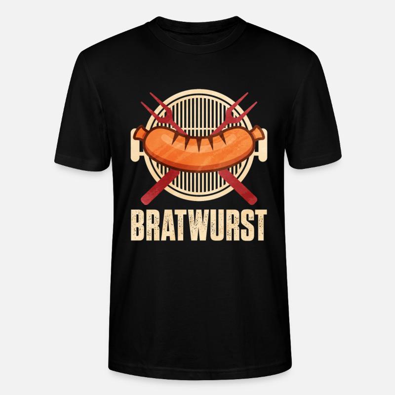 Bratwurst en cadeau - T-shirt bio CRAFTER Stanley Stella Unisexe - noir