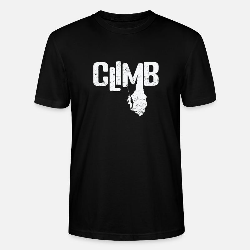 Climb Bouldern - Stanley/Stella Unisex Bio-T-Shirt CRAFTER - Schwarz