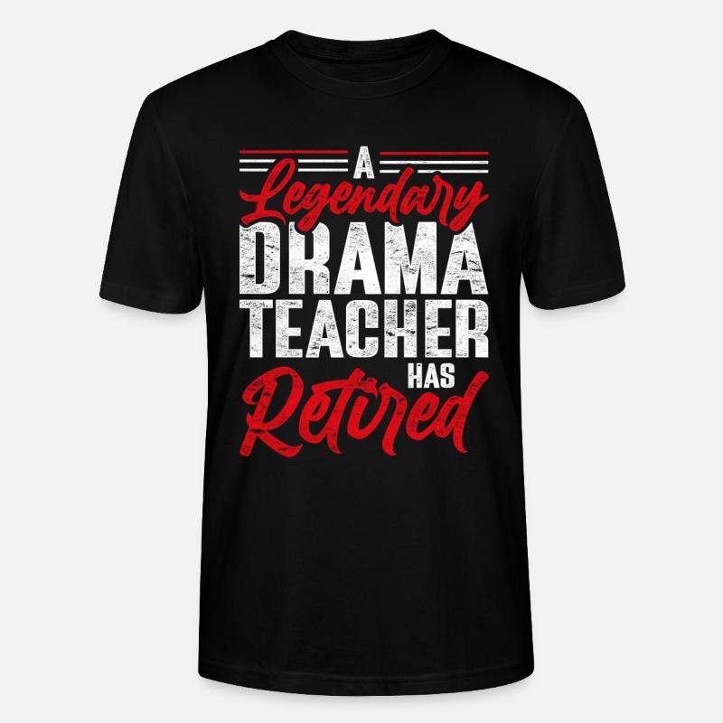 Schauspiellehrer Rente Schauspielerei - Stanley/Stella Unisex Bio-T-Shirt CRAFTER - Schwarz