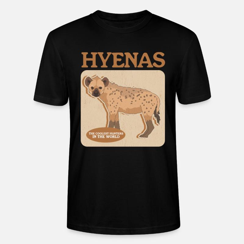 Hyäne Hyänen Tüpfelhyäne Geschenk - Stanley/Stella Unisex Bio-T-Shirt CRAFTER - Schwarz
