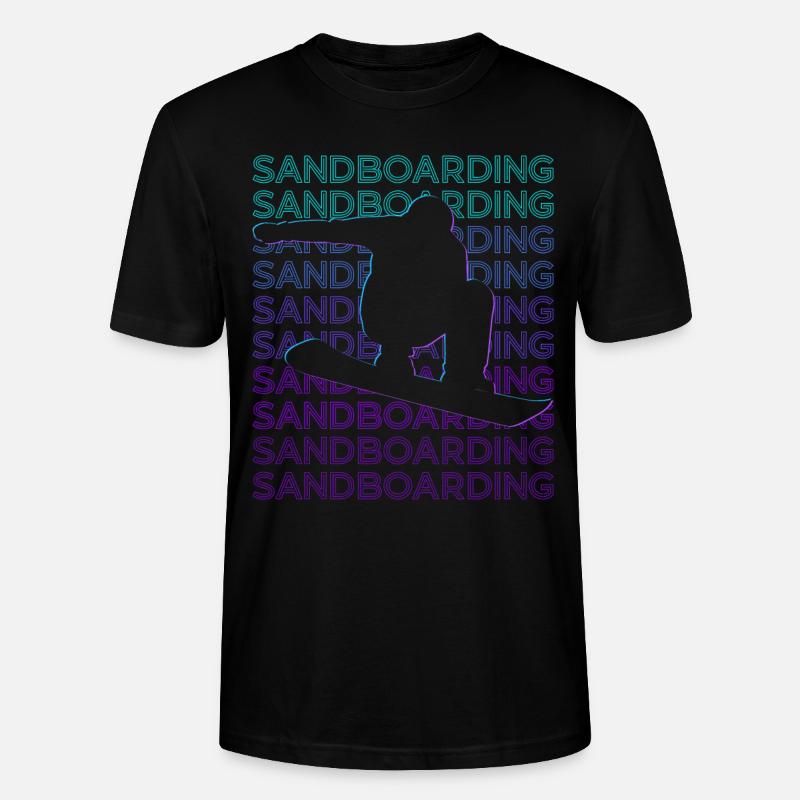 Sandboard Sandboarder Retro - T-shirt bio CRAFTER Stanley Stella Unisexe - noir