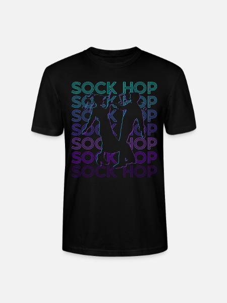 Sock Hop Dance 50s Retro - Stanley/Stella CRAFTER Unisex Organic T-Shirt - black
