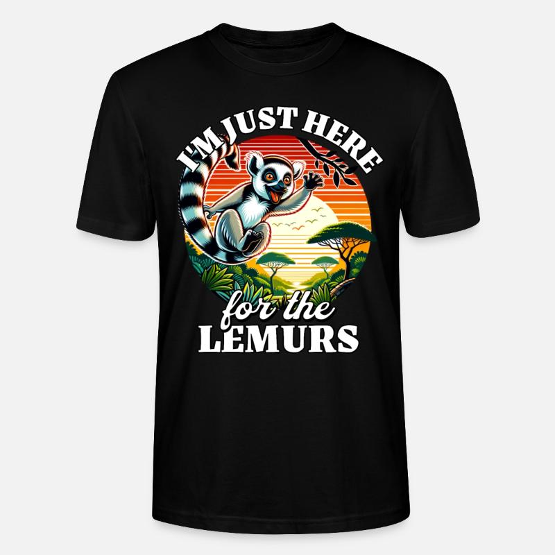 Lemurs - Stanley/Stella Unisex Bio-T-Shirt CRAFTER - Schwarz