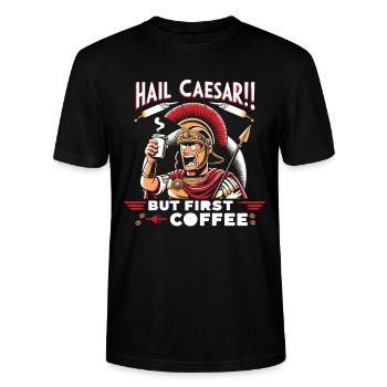 Julius Cäsar Römische Geschichte Römisches Reich - Stanley/Stella Unisex Bio-T-Shirt CRAFTER - Schwarz - Vorne - Alina (178cm) & Michal (187cm)