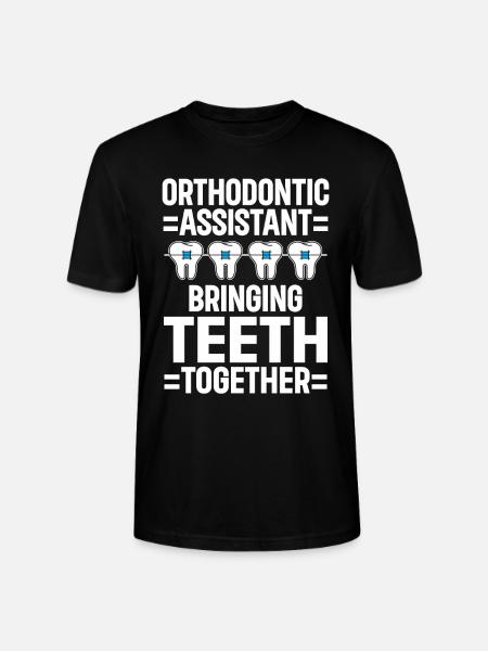 Orthodontiste Orthodontie Dentaire - T-shirt bio CRAFTER Stanley Stella Unisexe - noir