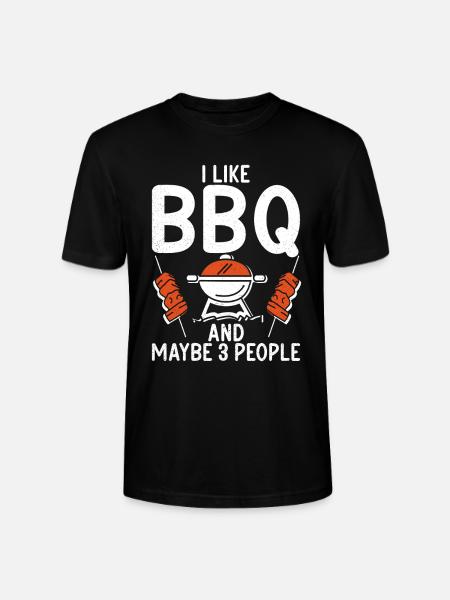 Grill Barbecue Grilling - Stanley/Stella CRAFTER Unisex Organic T-Shirt - black