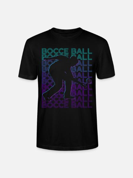 Boccia-Spieler Retro - Stanley/Stella Unisex Bio-T-Shirt CRAFTER - Schwarz