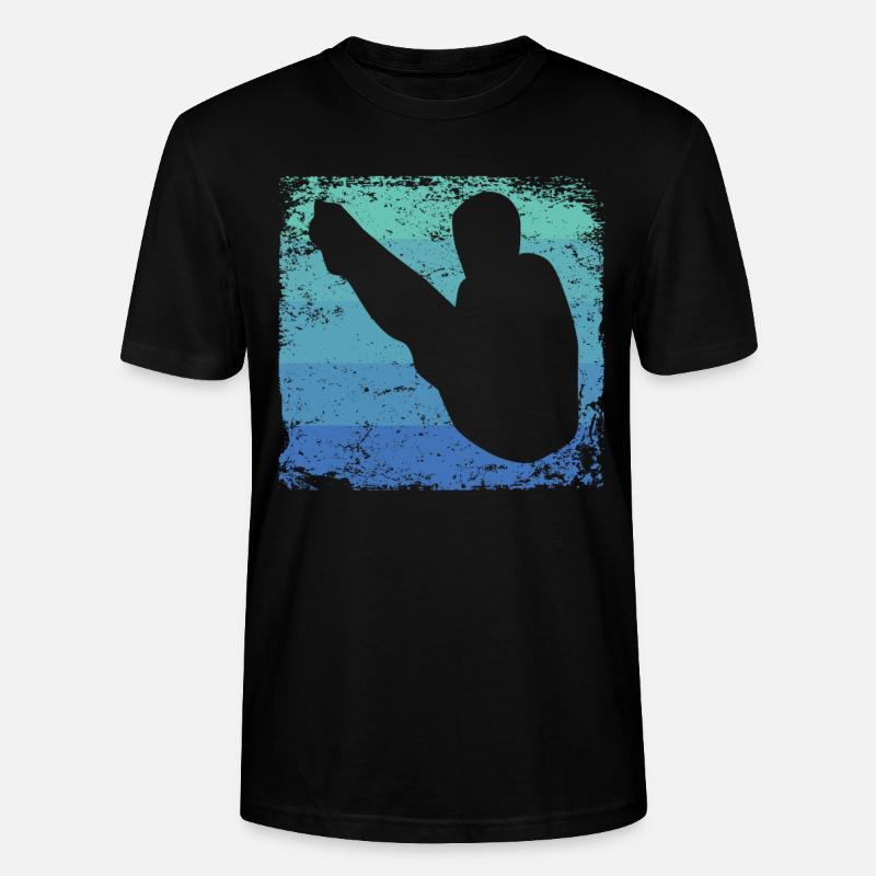 Turmspringen Kunstspringen Synchronspringen - Stanley/Stella Unisex Bio-T-Shirt CRAFTER - Schwarz