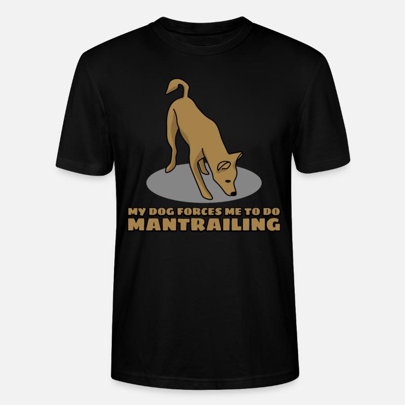 Mantrailer Hunde Mantrailing - Stanley/Stella Unisex Bio-T-Shirt CRAFTER - Schwarz