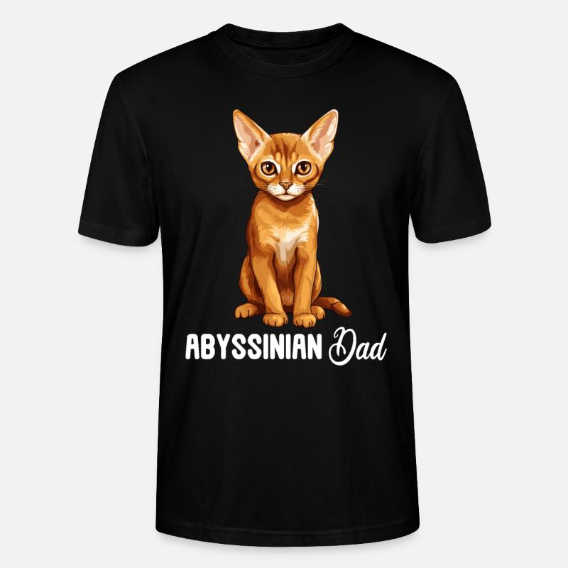 Abyssinian Cat Abessinierkatze - Stanley/Stella Unisex Bio-T-Shirt CRAFTER - Schwarz