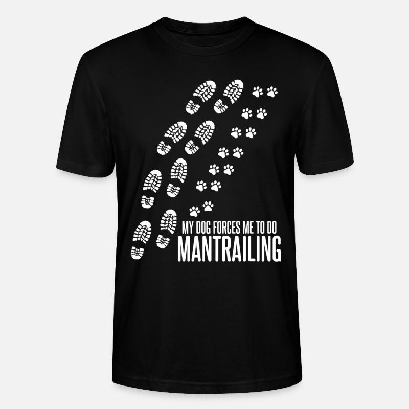 Mantrailing Mantrailer Hunde - Stanley/Stella Unisex Bio-T-Shirt CRAFTER - Schwarz