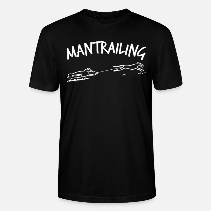 Mantrailing Blague Mantrailer Chien - T-shirt bio CRAFTER Stanley Stella Unisexe - noir