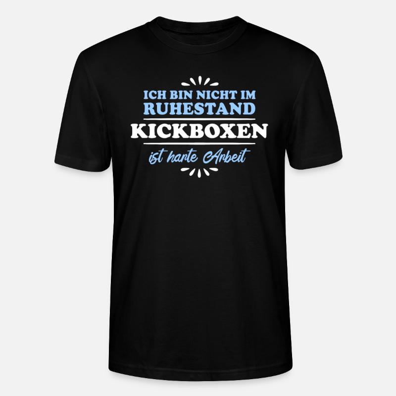 Retraité Retraité Kickboxer - T-shirt bio CRAFTER Stanley Stella Unisexe - noir