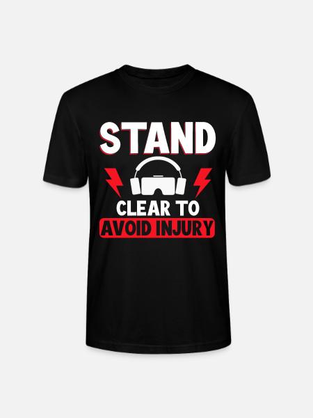 Virtual Reality VR Gamer Funnz - Stanley/Stella Unisex Bio-T-Shirt CRAFTER - Schwarz