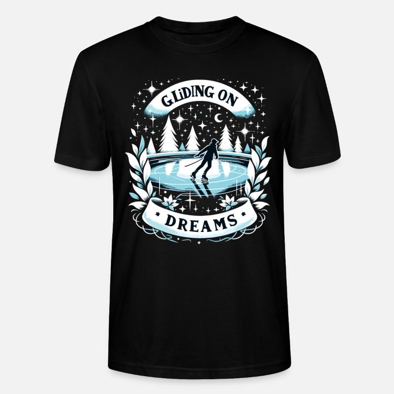 Eislaufen Schlittschuhläufer - Stanley/Stella Unisex Bio-T-Shirt CRAFTER - Schwarz