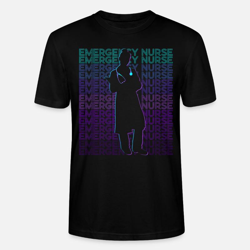 Infirmière d’urgence Infirmière d’urgence Retro - T-shirt bio CRAFTER Stanley Stella Unisexe - noir