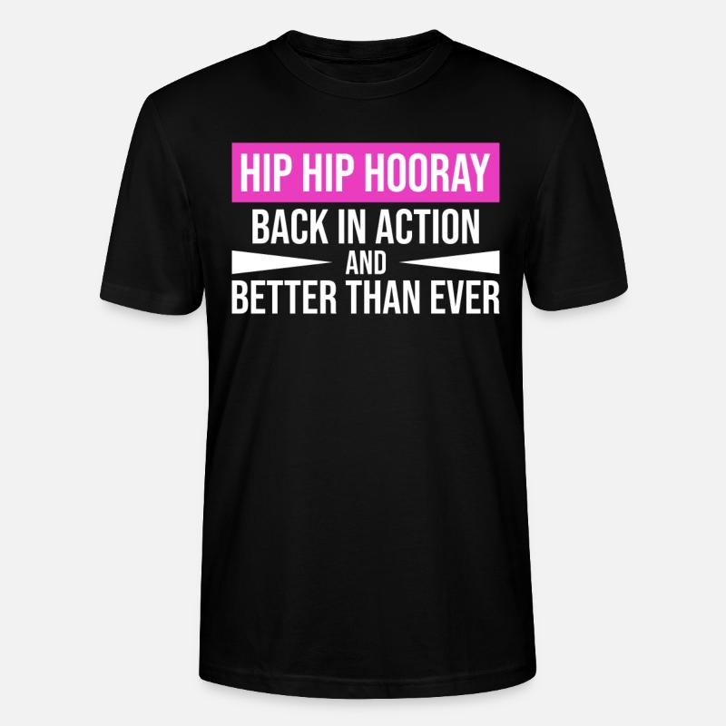 Hip Replacement Surgery Arthroplasty - Stanley/Stella CRAFTER Unisex Organic T-Shirt - black