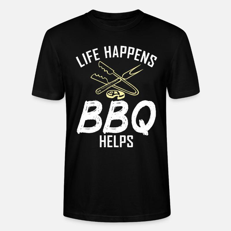 Grill Barbecue Grilling - Stanley/Stella Unisex Bio-T-Shirt CRAFTER - Schwarz