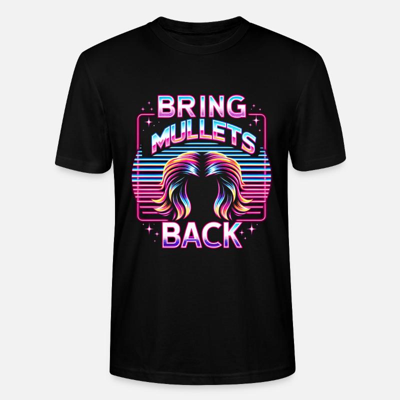 Bring Mullets Back 11 - Stanley/Stella Unisex Bio-T-Shirt CRAFTER - Schwarz