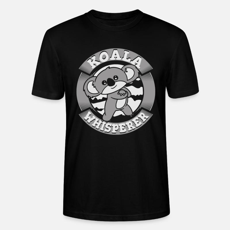 Koala-Flüsterer Koalabär Phascolarctos cinereus - Stanley/Stella Unisex Bio-T-Shirt CRAFTER - Schwarz