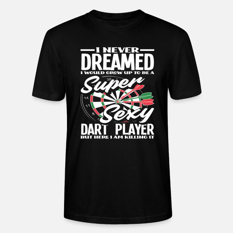 Fier joueur de fléchettes - T-shirt bio CRAFTER Stanley Stella Unisexe - noir