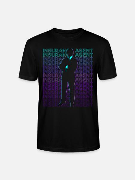 Insurance Agent Insurance Broker Retro - Stanley/Stella CRAFTER Unisex Organic T-Shirt - black