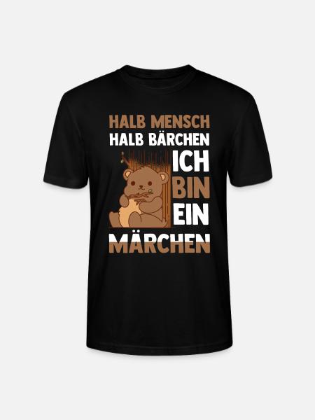 Mi-humain, mi-ours - T-shirt bio CRAFTER Stanley Stella Unisexe - noir