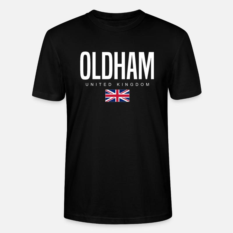 Oldham, Angleterre, Royaume-Uni - T-shirt bio CRAFTER Stanley Stella Unisexe - noir