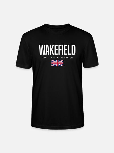 Wakefield, Angleterre, Royaume-Uni - T-shirt bio CRAFTER Stanley Stella Unisexe - noir