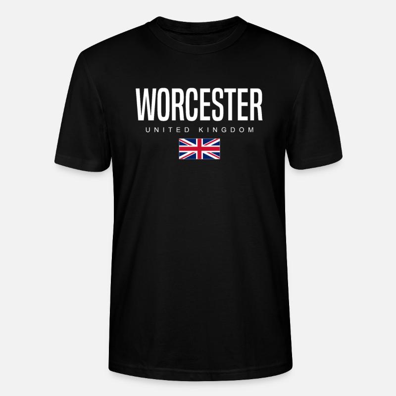 Worcester, Angleterre, Royaume-Uni - T-shirt bio CRAFTER Stanley Stella Unisexe - noir