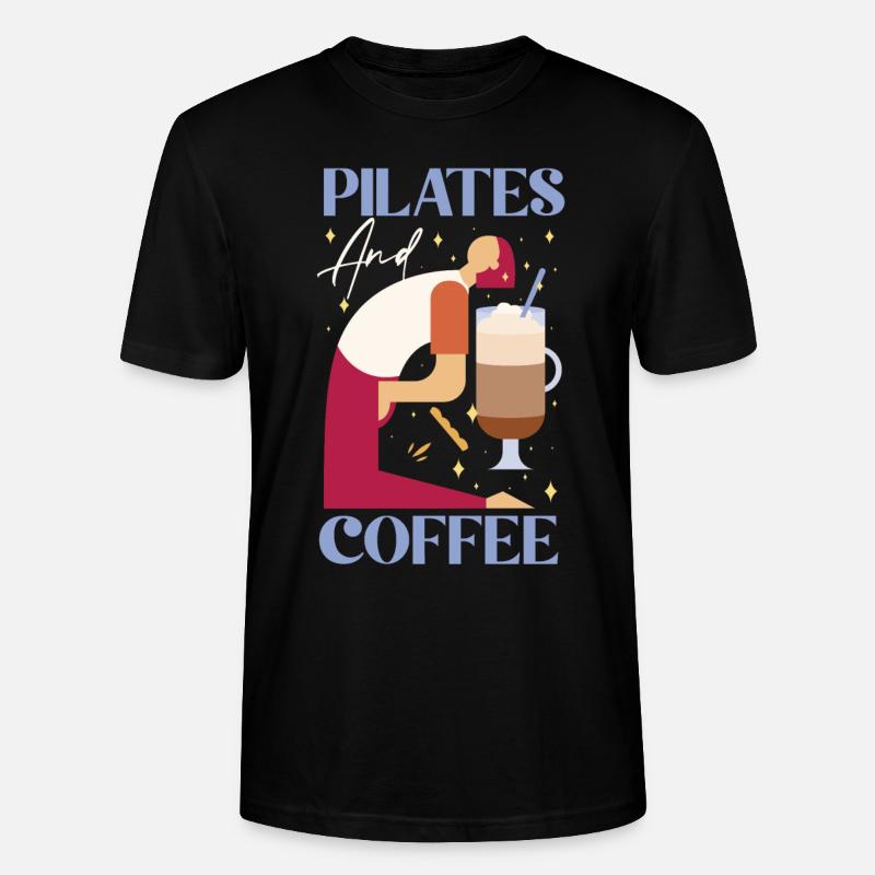 Instructeur de Pilates Professeur Café - T-shirt bio CRAFTER Stanley Stella Unisexe - noir