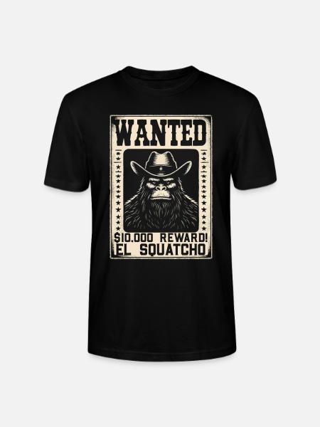 Western Bigfoot Lover Sasquatch Yeti - Stanley/Stella CRAFTER Unisex Organic T-Shirt - black