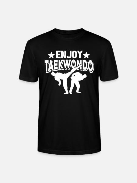 Taekwondo Enjoy Taekwondo - Stanley/Stella CRAFTER Unisex Organic T-Shirt - black