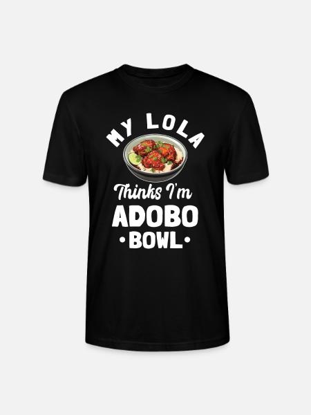 Adobo Bowl Lola - Stanley/Stella CRAFTER Unisex Organic T-Shirt - black