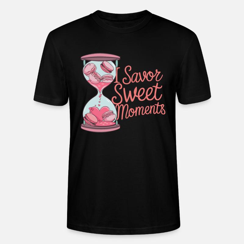 Amateurs de macarons Macarons français - T-shirt bio CRAFTER Stanley Stella Unisexe - noir