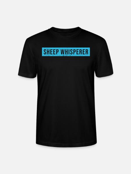 Sheep Whisperer Sheep - Stanley/Stella CRAFTER Unisex Organic T-Shirt - black
