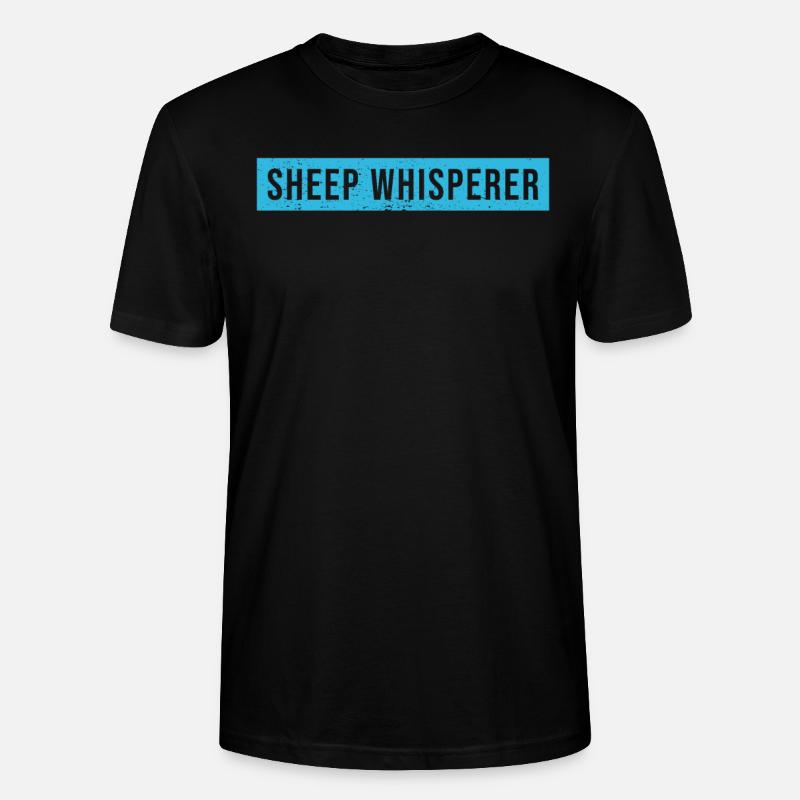 Schafsflüsterer Schaf - Stanley/Stella Unisex Bio-T-Shirt CRAFTER - Schwarz