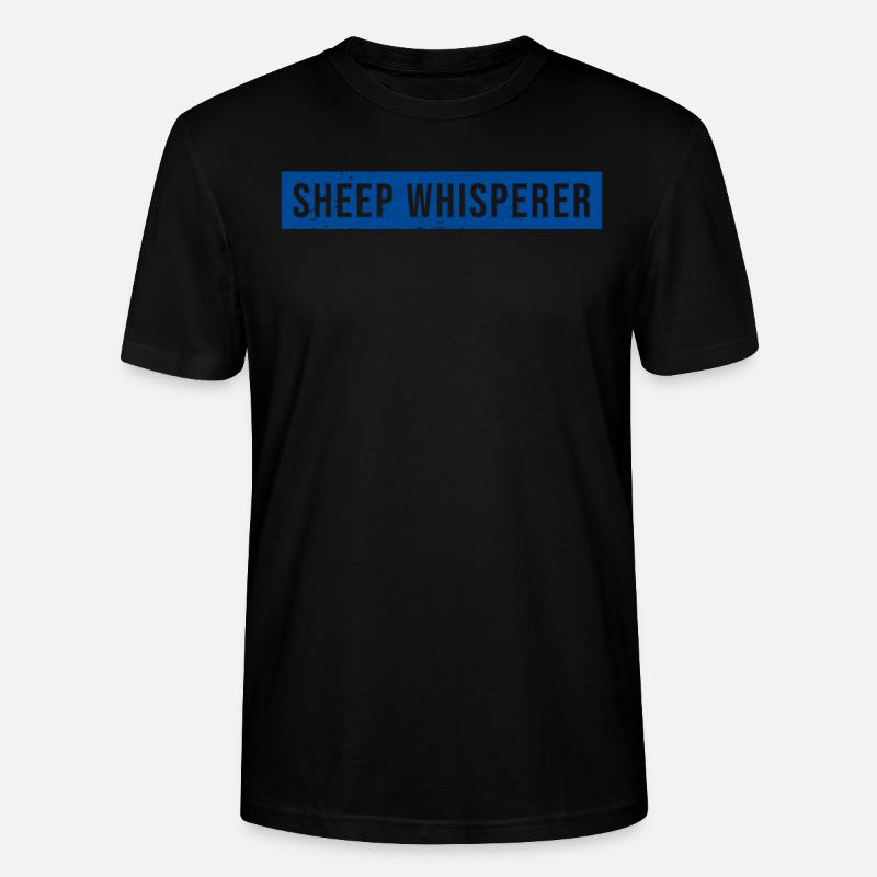 Sheep Whisperer Sheep - Stanley/Stella CRAFTER Unisex Organic T-Shirt - black