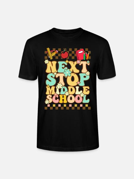 Nächster Halt Mittelschule Grundschule - Stanley/Stella Unisex Bio-T-Shirt CRAFTER - Schwarz