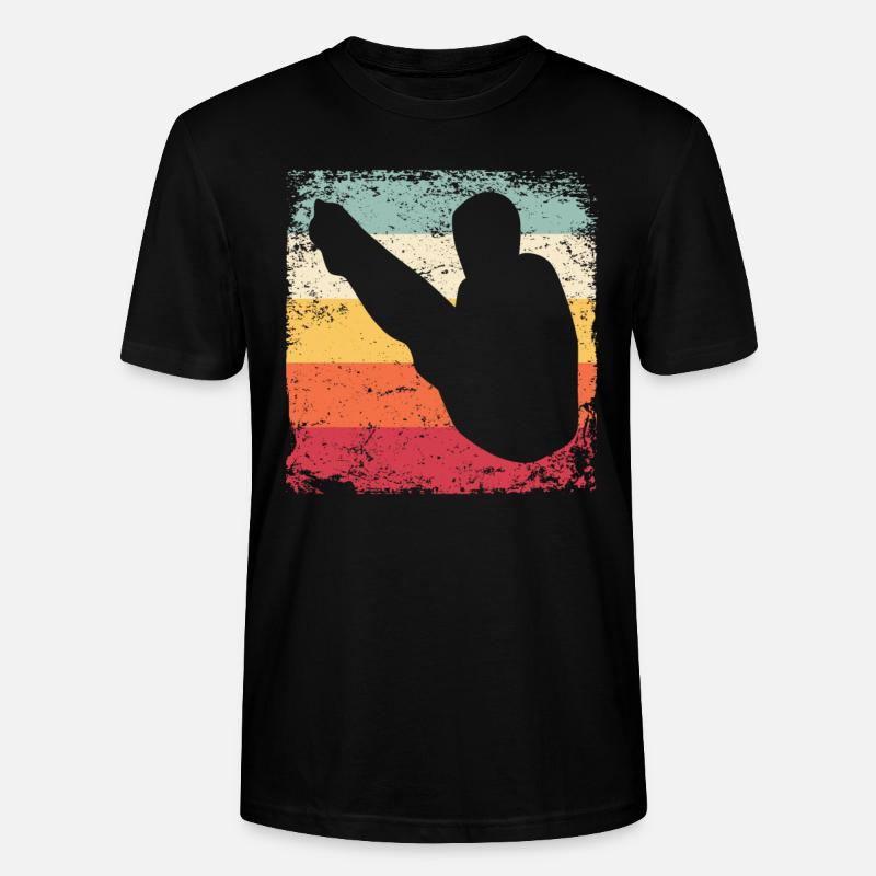 Turmspringen Kunstspringen Synchronspringen - Stanley/Stella Unisex Bio-T-Shirt CRAFTER - Schwarz