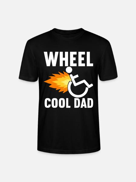 Rollstuhlfahrer Rollstuhl - Stanley/Stella Unisex Bio-T-Shirt CRAFTER - Schwarz